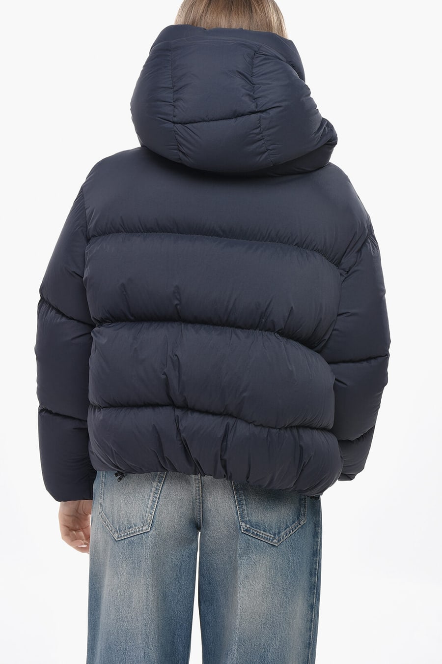 Bacon 2405~Solid-Color Puffer CLOUD With Hood, view 2