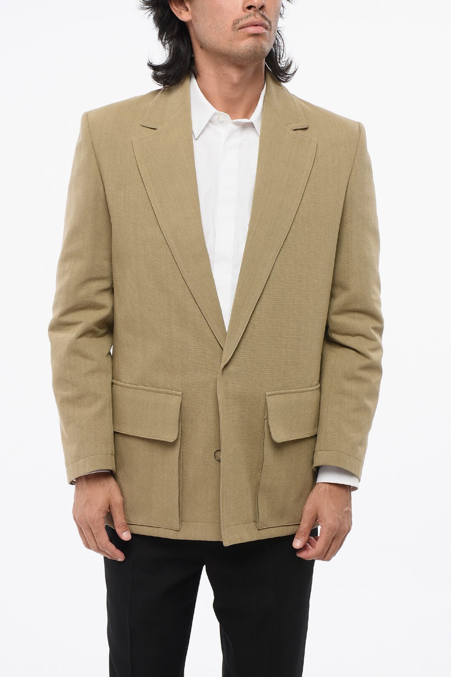Valentino 2500~Two-Button Jacket One Vent Classic Notch Lapel