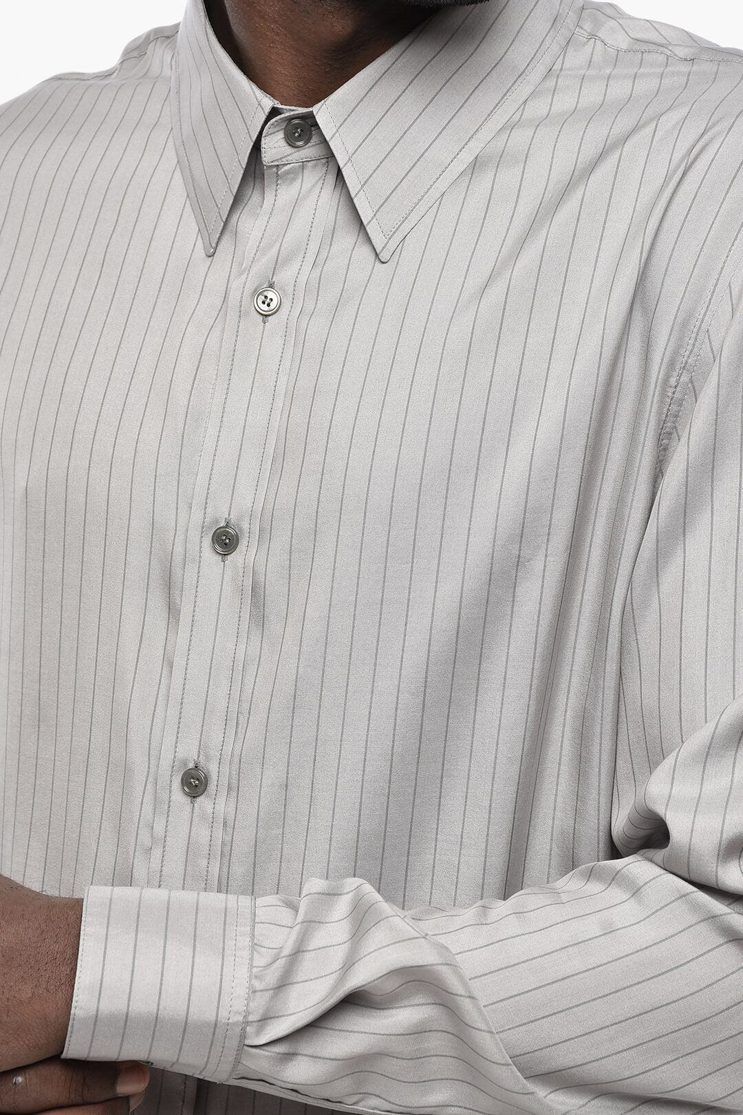 Celine 2470~Striped Silk Shirt