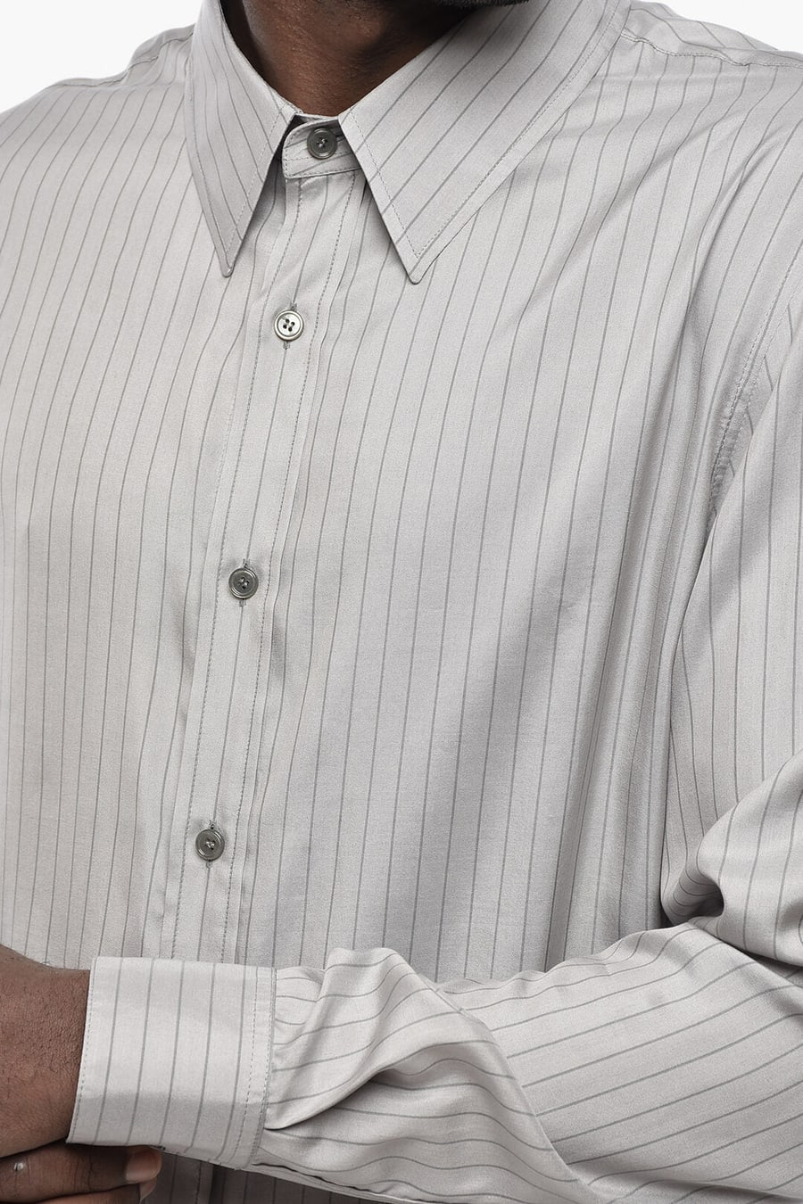 Celine 2470~Striped Silk Shirt