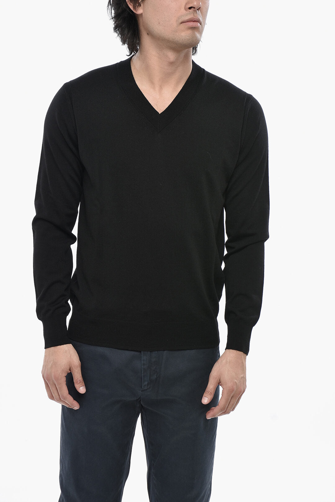 Paolo Pecora 3500~Extrafine Virgin Wool V-Neck Sweater
