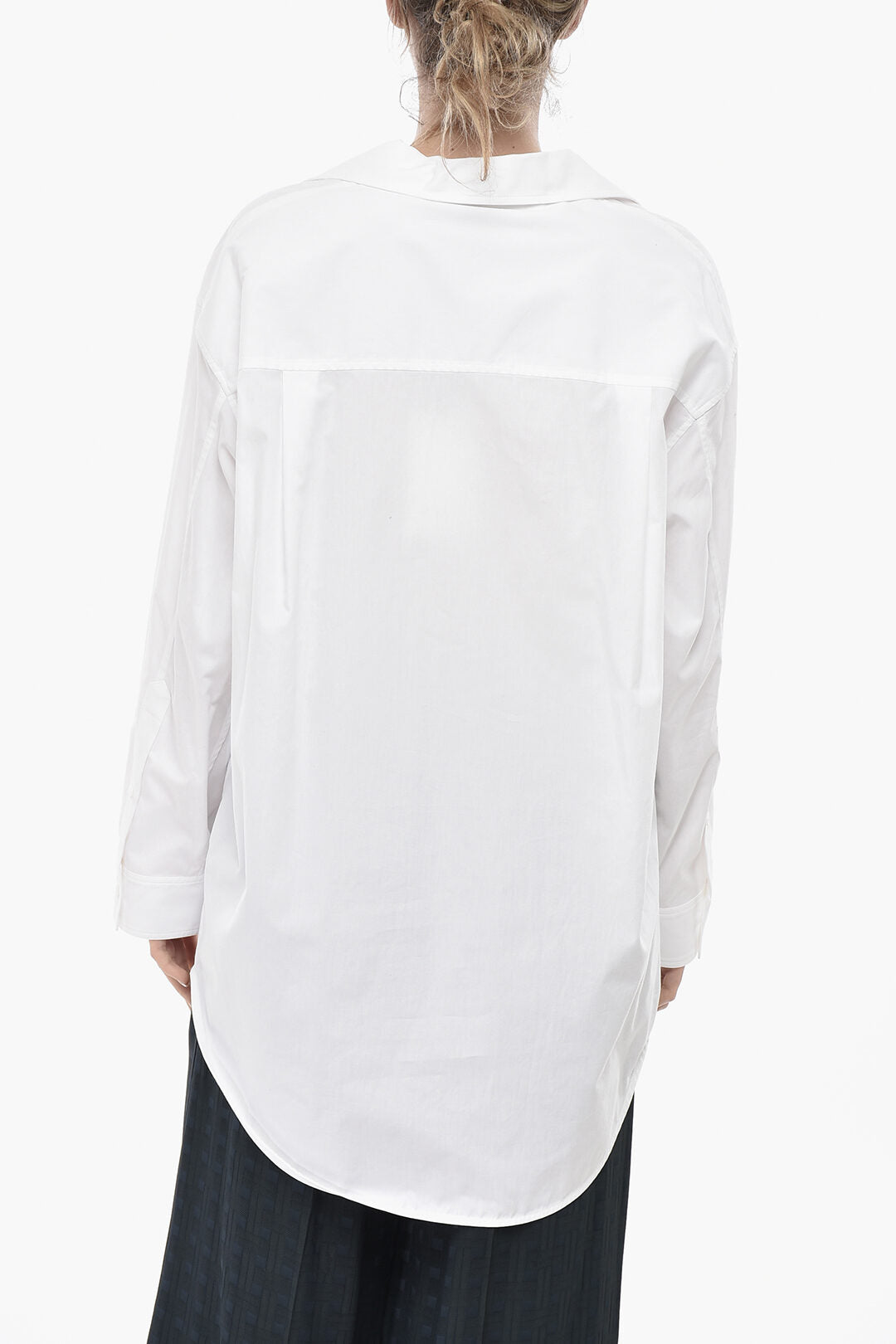 Blumarine 2405~Poplin Blouse with Logo Pocket