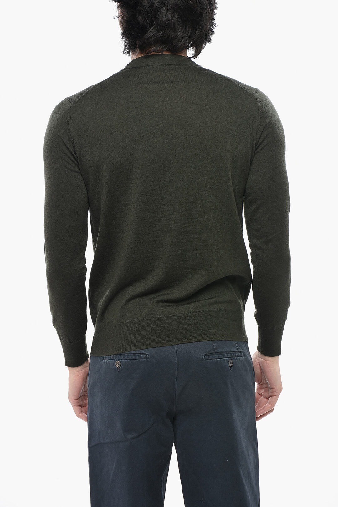 Paolo Pecora 2850~Extrafine Virgin Wool Crewneck Sweater, view 2