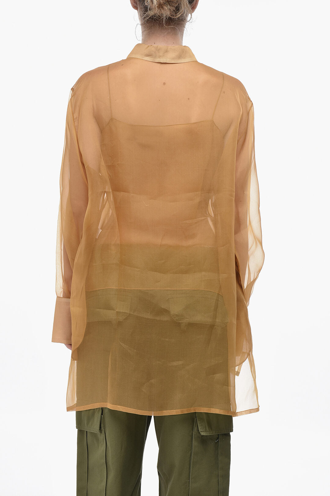 Super Blond 2950~Silk Organza Shirt with Slip, view 2