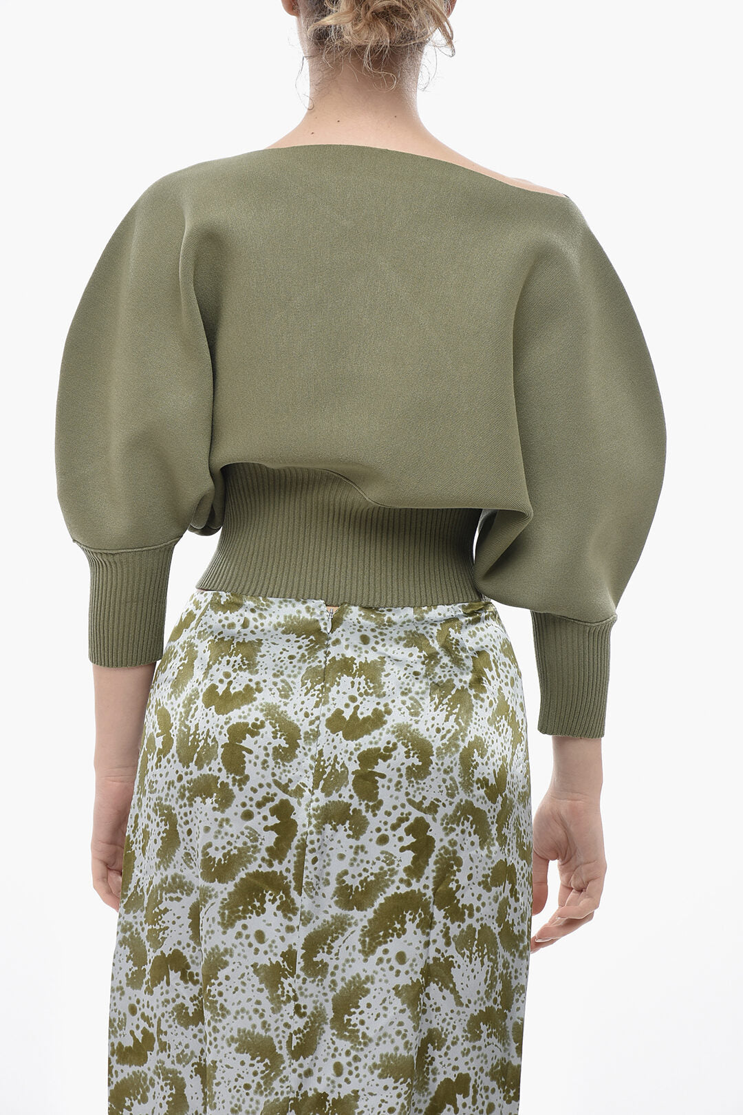 Super Blond 2800~Crewneck Sweater with 3/4 Batwing Sleeves, view 2