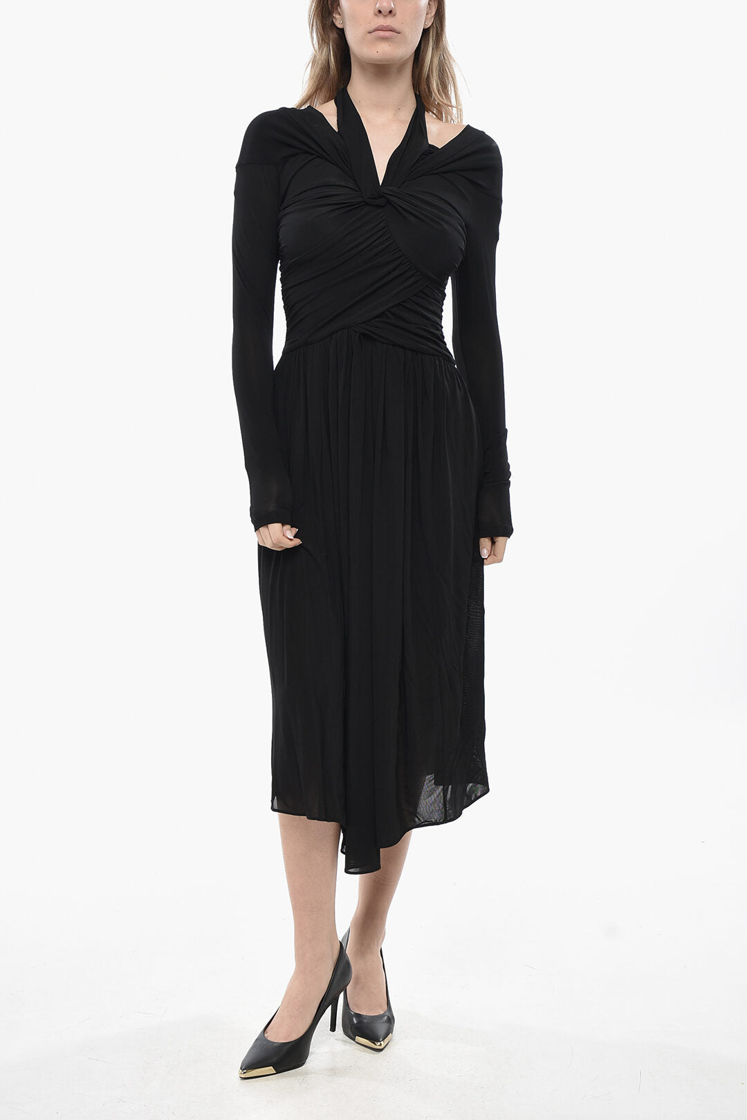 Isabel Marant 3500~Stretch Viscose Flared Dress VALENTINE