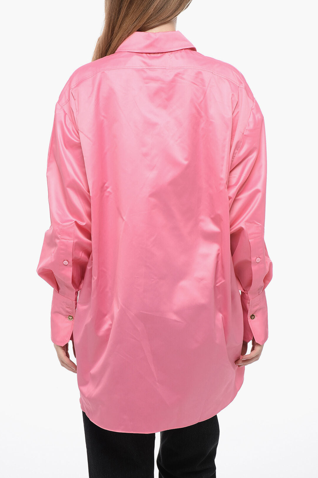 Patou 3050~Oversized Lined Shirt with Maxi Cuffs, view 2
