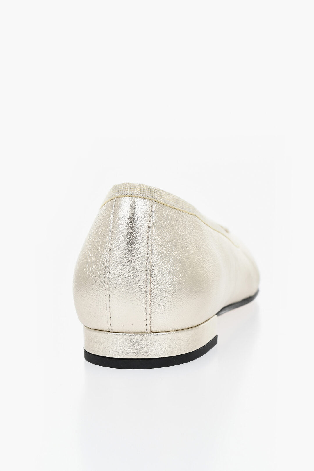 Carel Paris 3300~Metallic Leather Ballet Flats, view 2