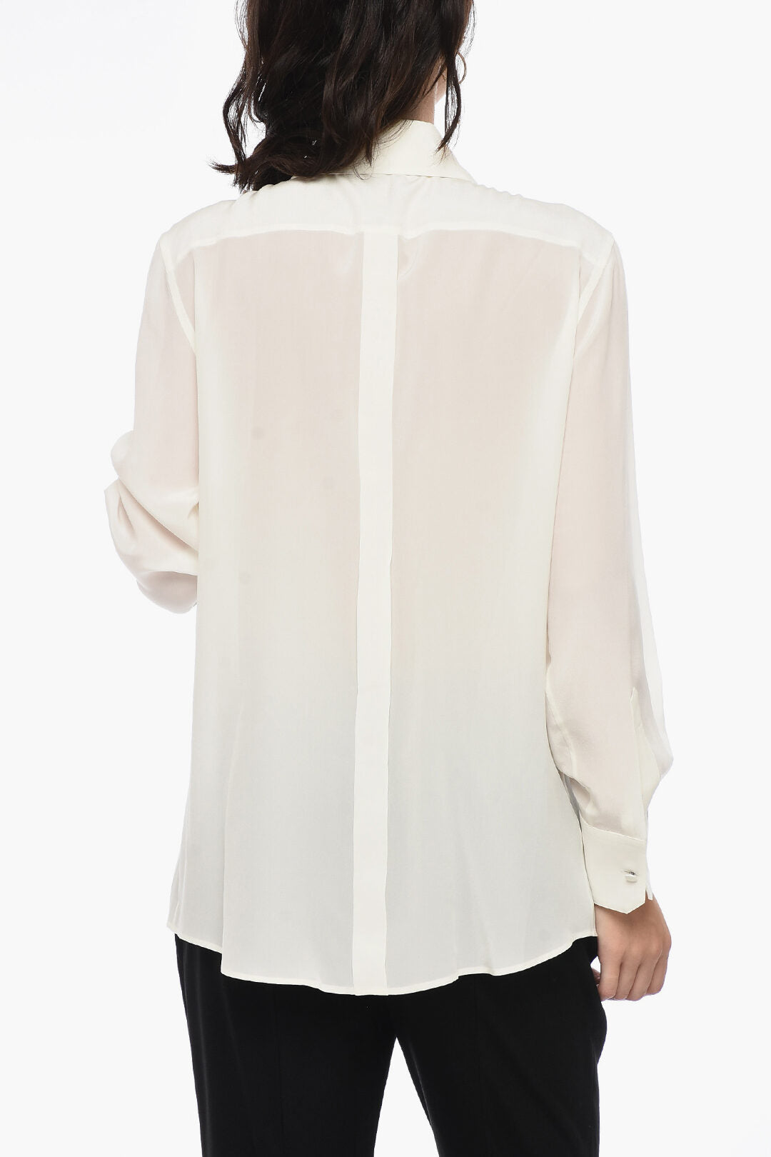 Dolce & Gabbana 2405~Spread Collar Silk Shirt, view 2