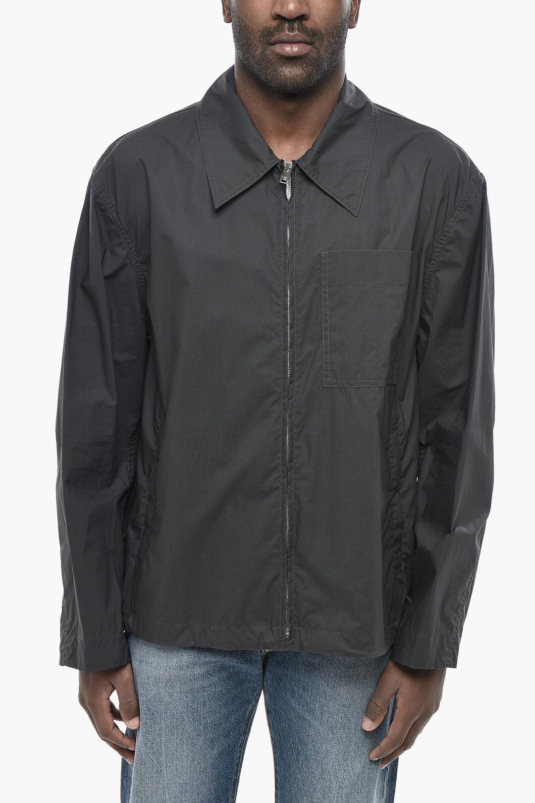 Bottega Veneta 2550~Lightweight Cotton Overshirt With Chest Pocket