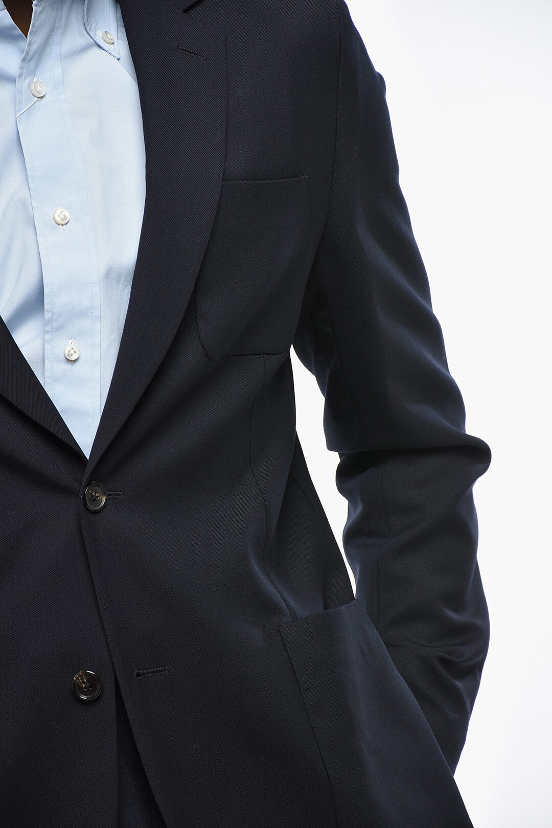 Paul Smith 2405~Two-Button Wool Jacket with Double Vents and Classic Notch Lapel, view 2