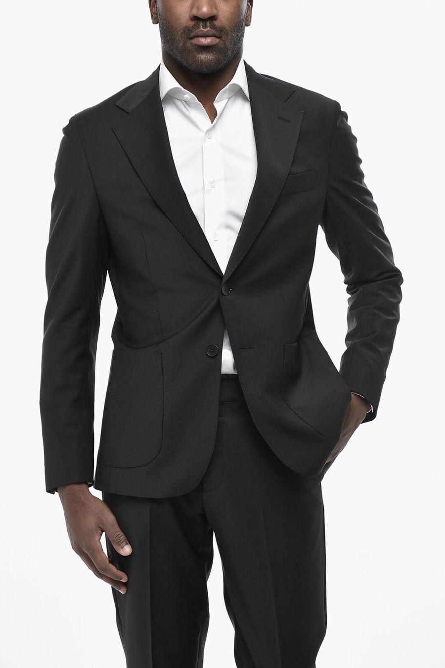 Colamarino 3500~Two-Button Classic-Lapel Suit NAPOLI With Two Vents, view 2