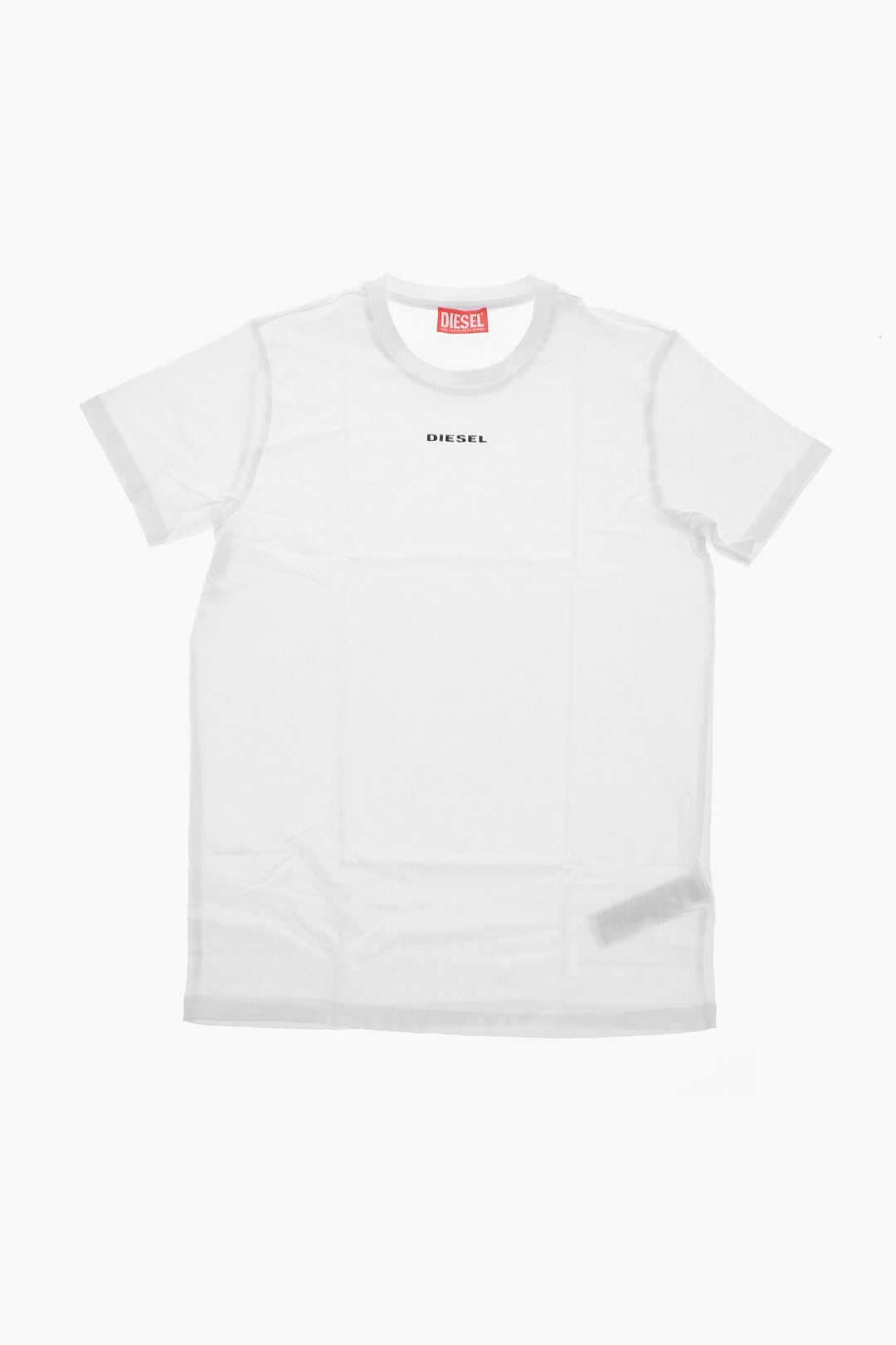 Diesel Kids 2550~Cotton Crewneck T-Shirt UTATOR with Contrast Logo