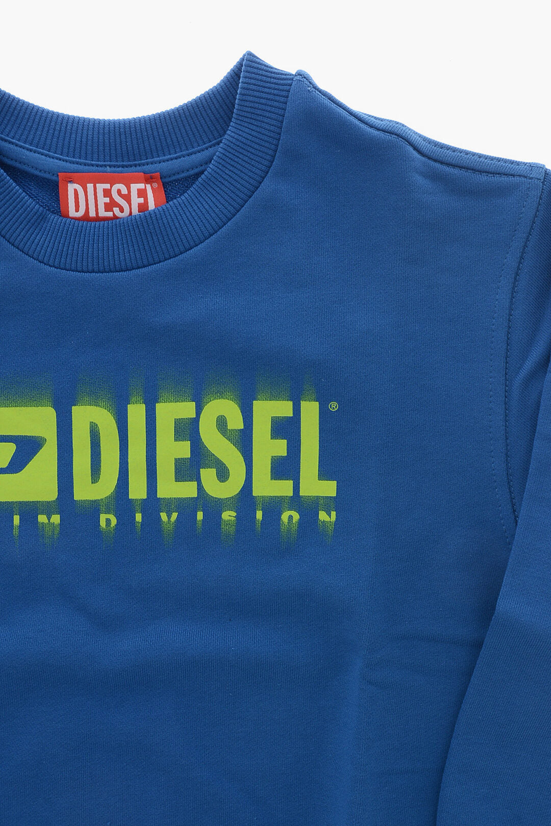Diesel Kids 2405~Cotton Crewneck Sweatshirt SGINNL8 with Front Logo, view 2