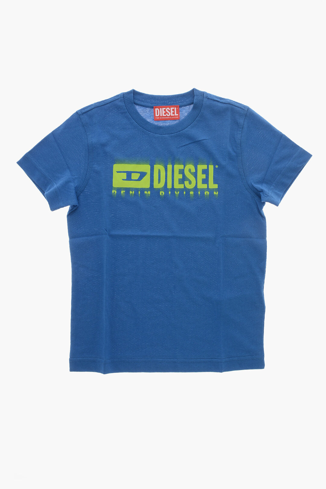Diesel Kids 2405~Crewneck Cotton T-Shirt TDIEGORL6 with Gradient Print