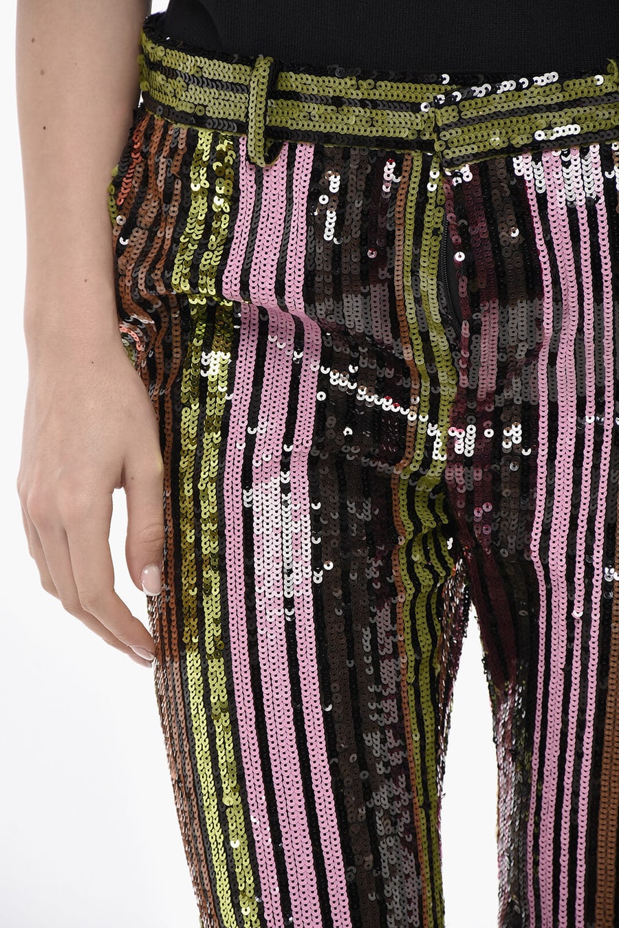 Dsquared2 3250~Flared Sequin Pants DISCO QUEEN, view 2