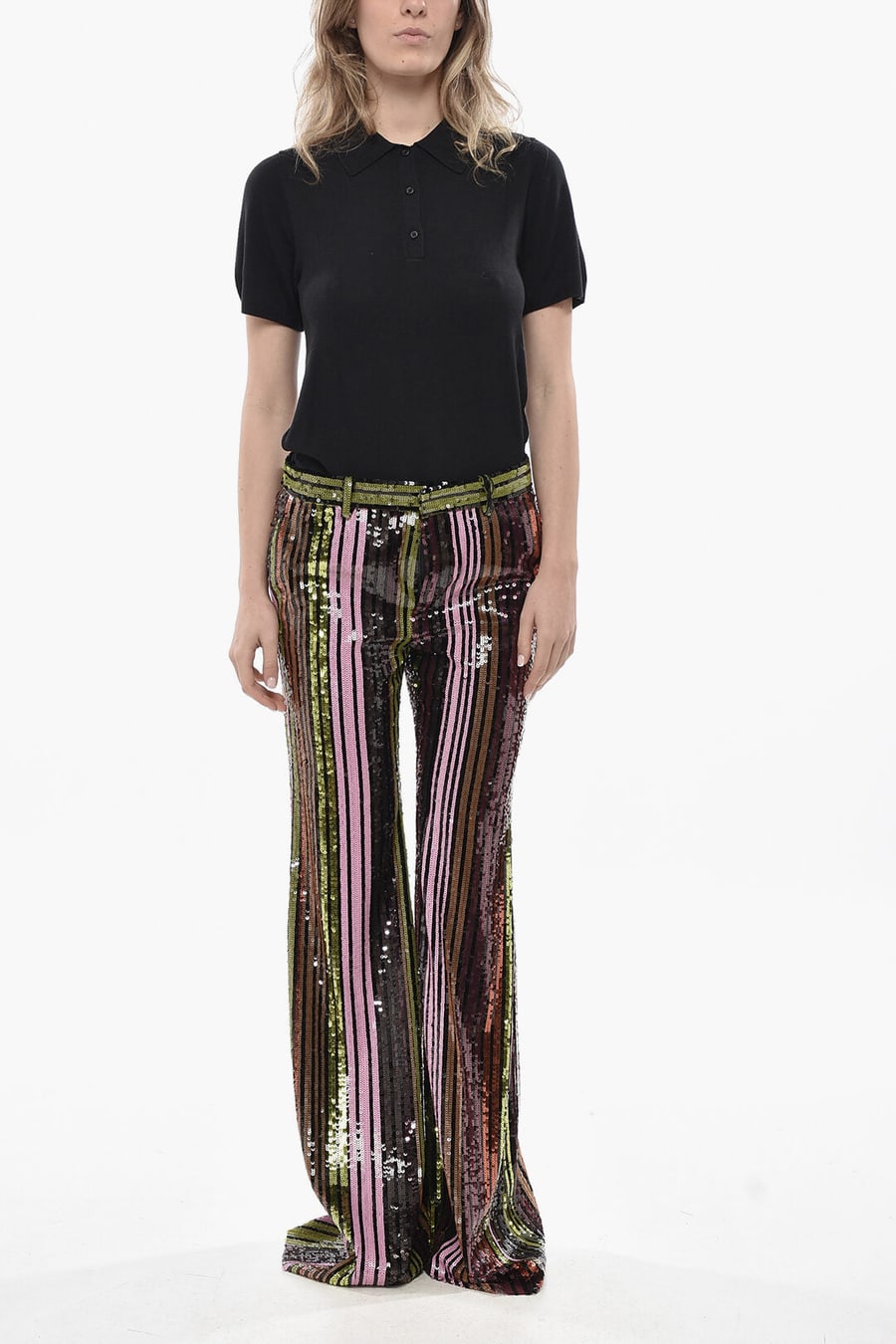Dsquared2 3250~Flared Sequin Pants DISCO QUEEN, view 3