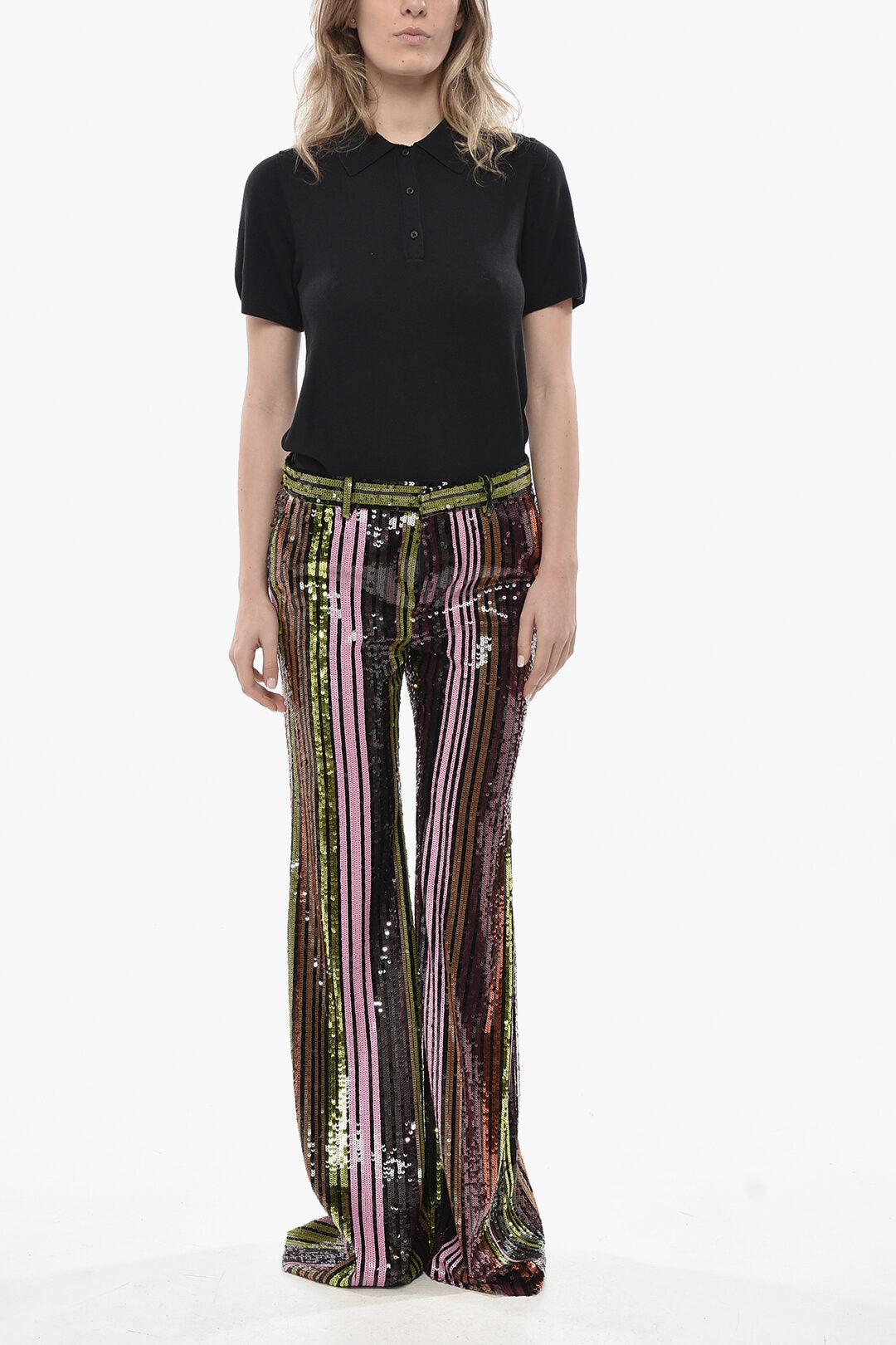 Dsquared2 3250~Flared Sequin Pants DISCO QUEEN