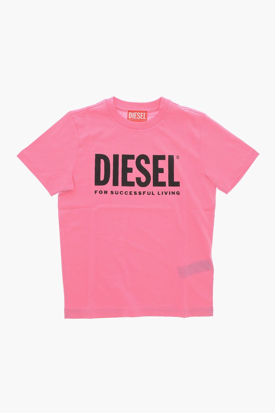 Diesel Kids 3050~Cotton Jersey Crew Neck T-Shirt with Printed Logo