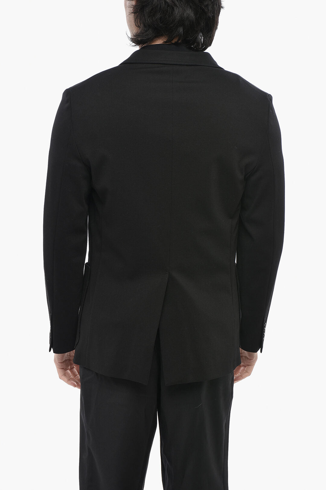 Paolo Pecora 3500~Slim-Fit Jersey Blazer With Peaked Lapel, view 2