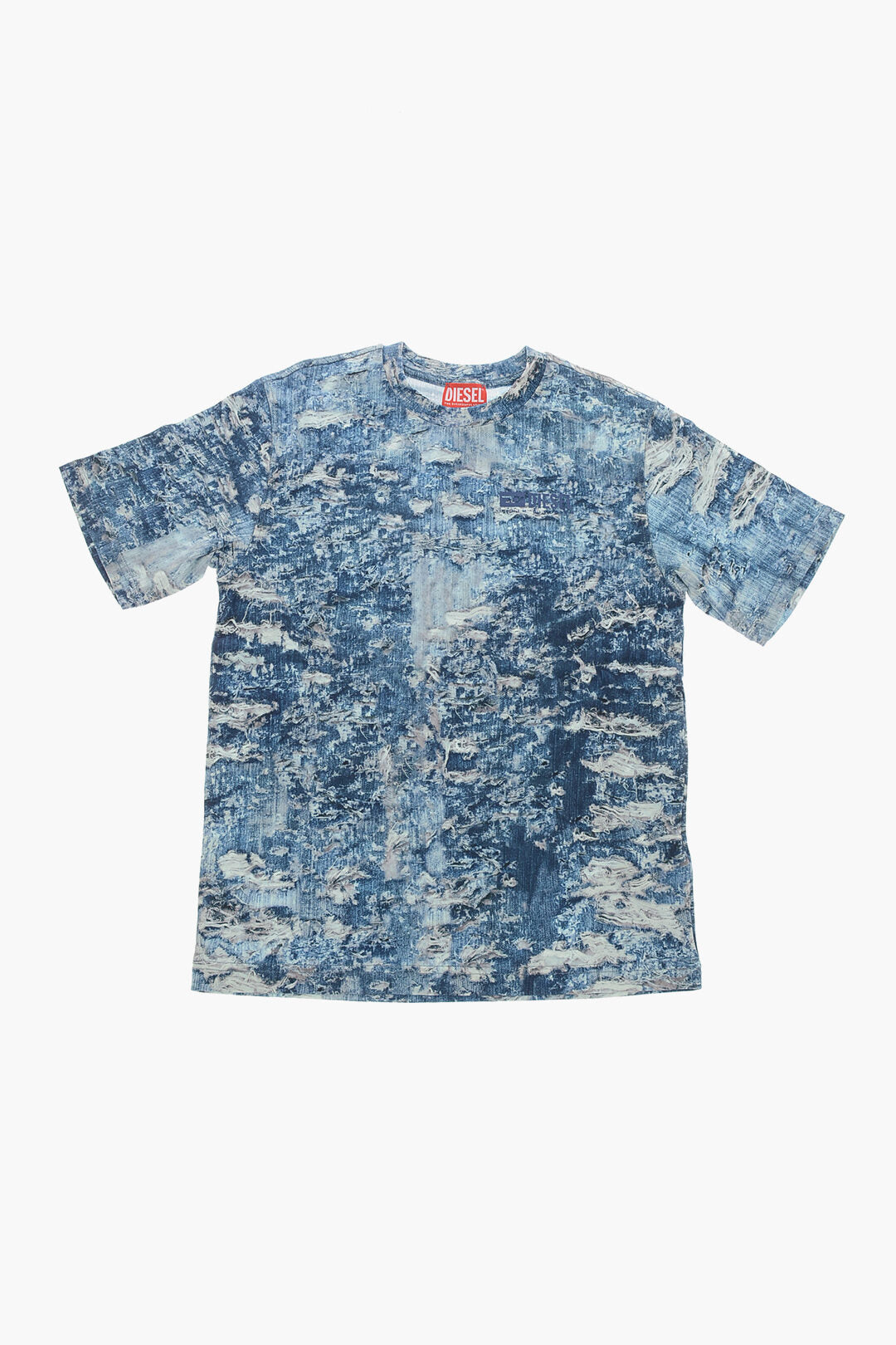 Diesel Kids 2405~Crew-Neck TARSTON Denim-Effect T-Shirt