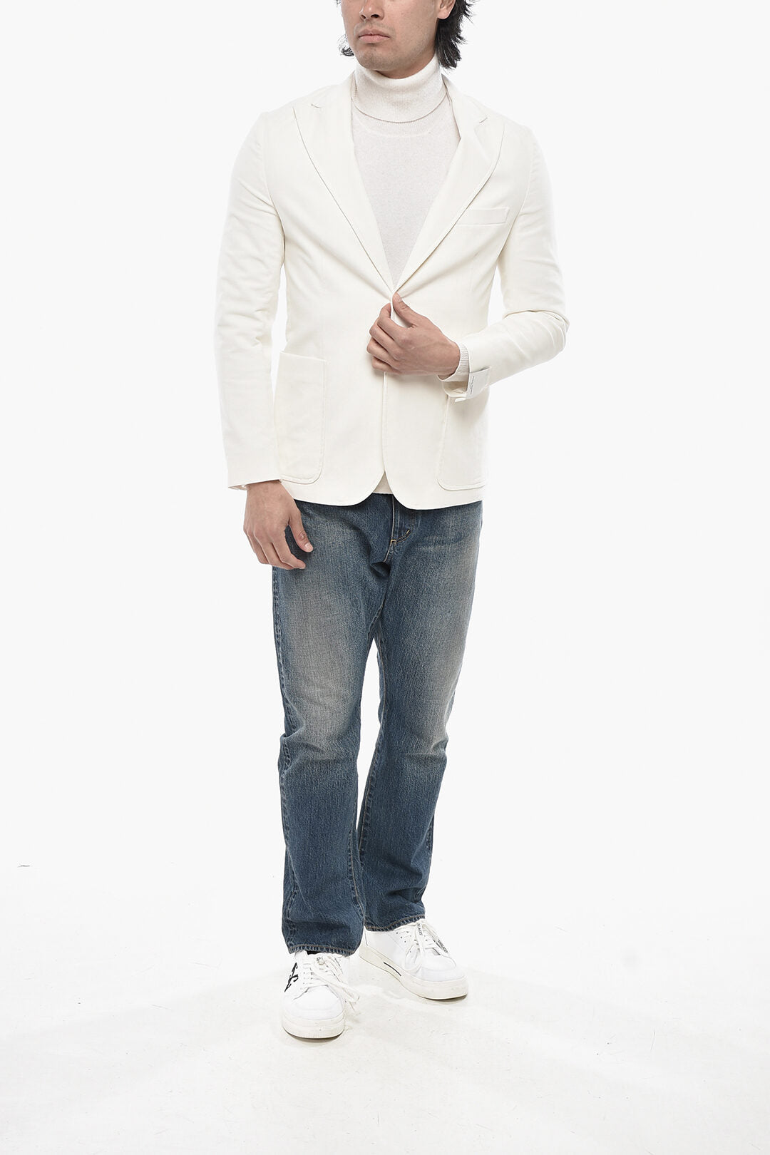 Paolo Pecora 2405~Corduroy Blazer with Notch Lapel