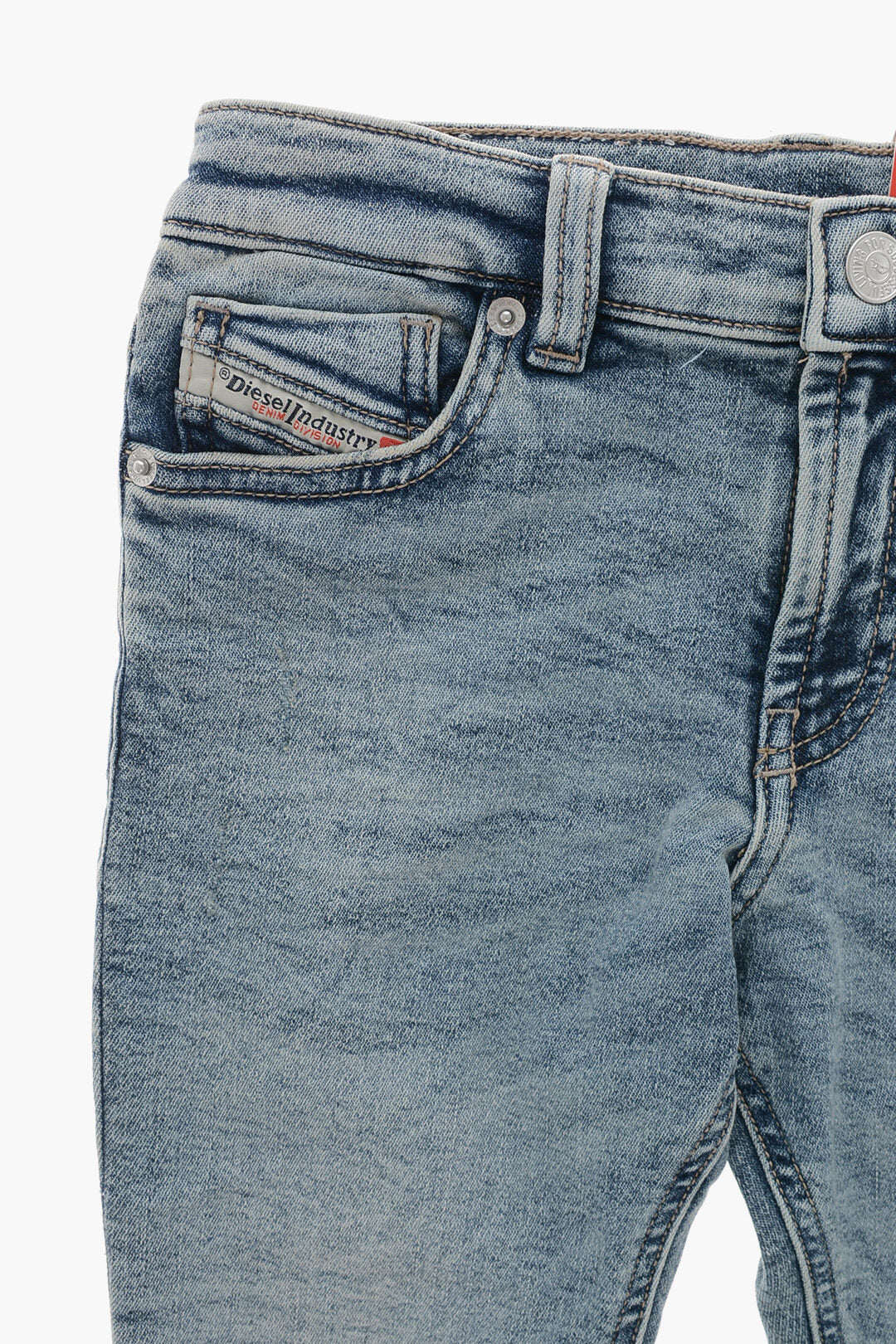 Diesel Kids 2405~1995-J Stretch Jeans JJJ with Logo Button, view 2