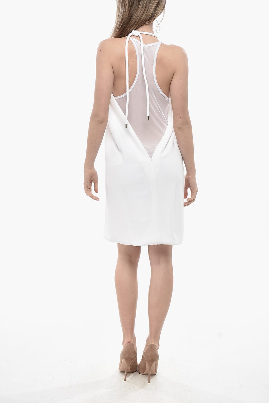 Max Mara 2405~SPORTMAX Backless Dress ARIZONA with Drawstring Neckline, view 2