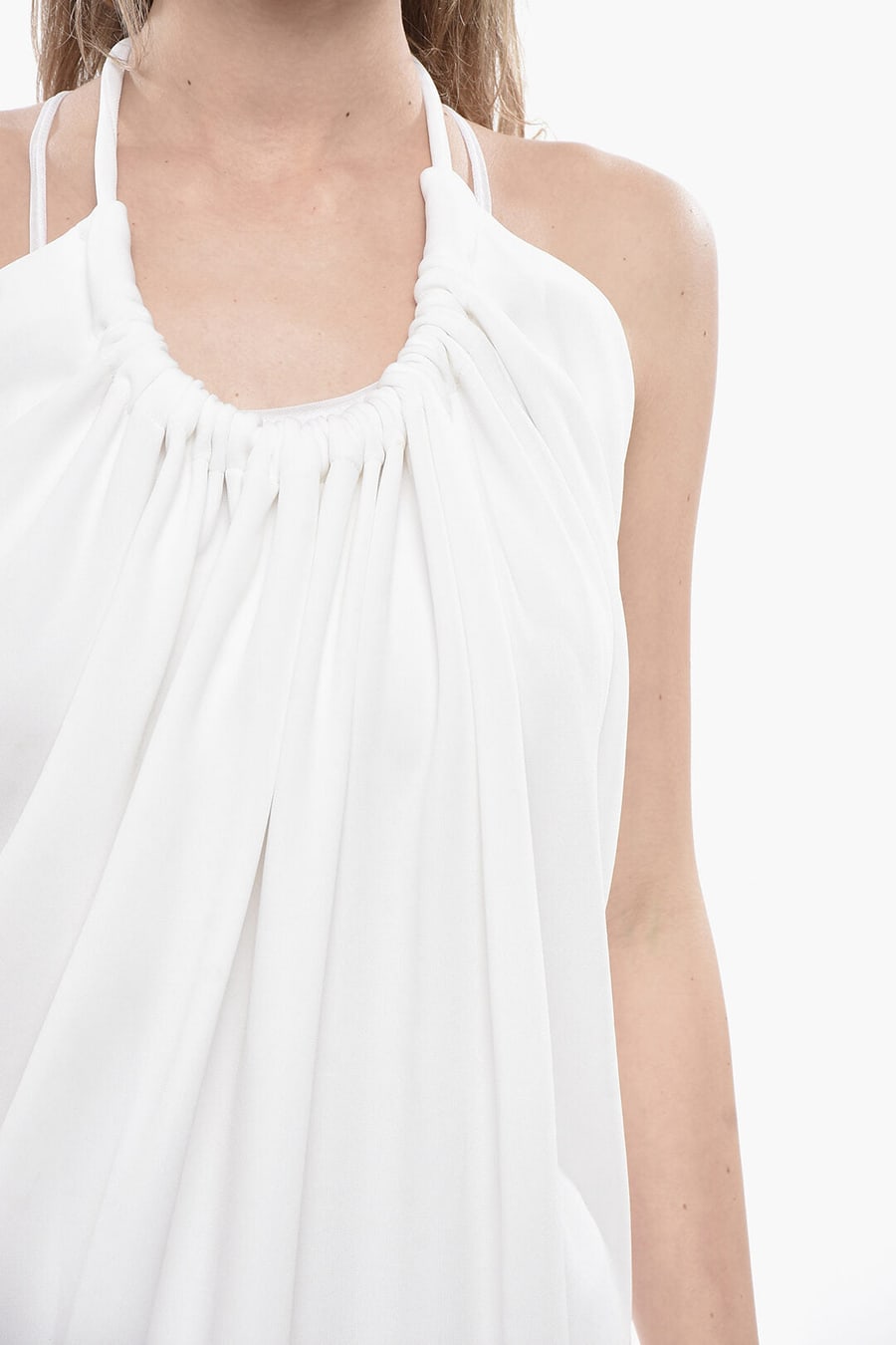 Max Mara 2405~SPORTMAX Backless Dress ARIZONA with Drawstring Neckline, view 3