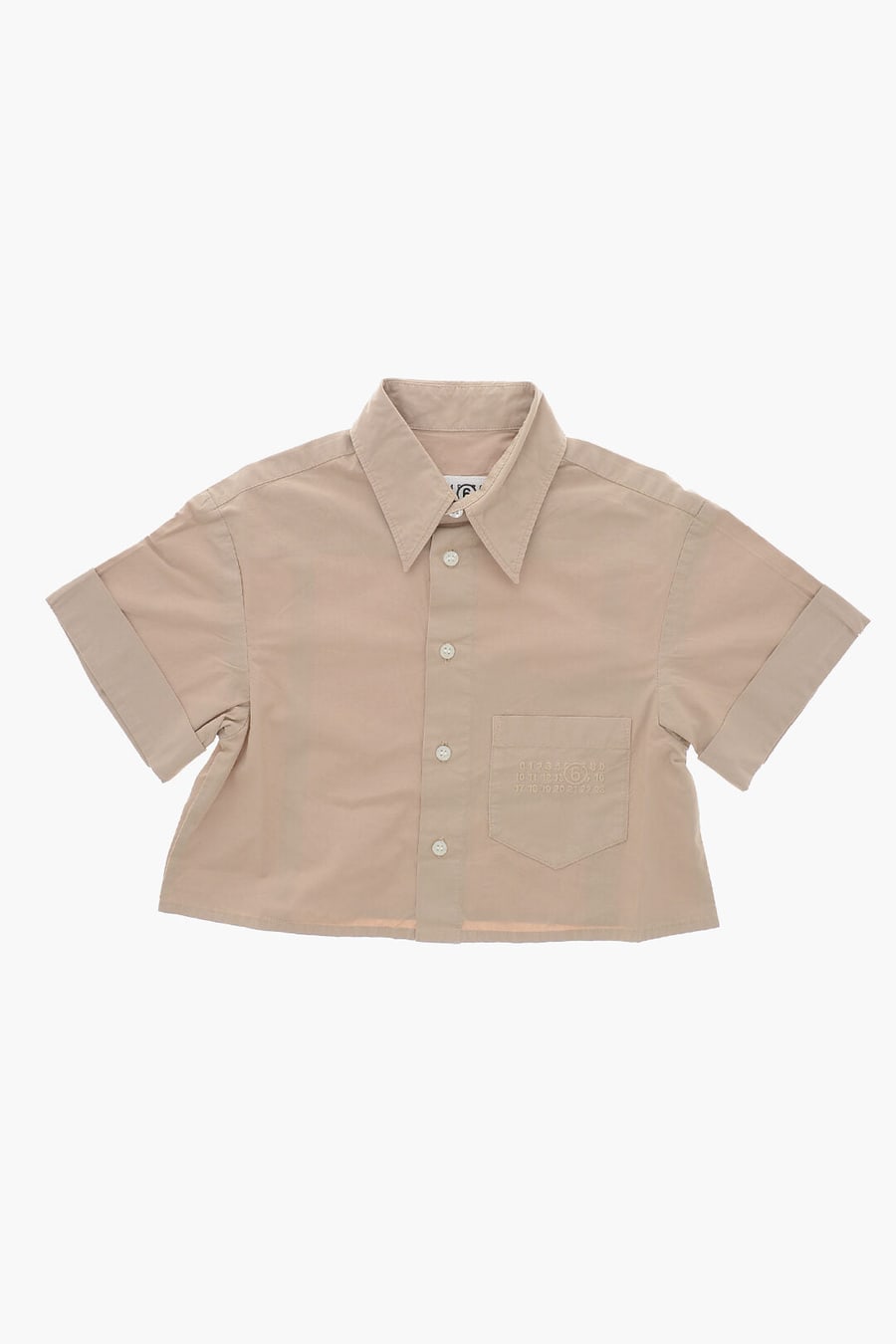 Maison Margiela Kids 0115~MM6 Cotton Shirt With Pocket