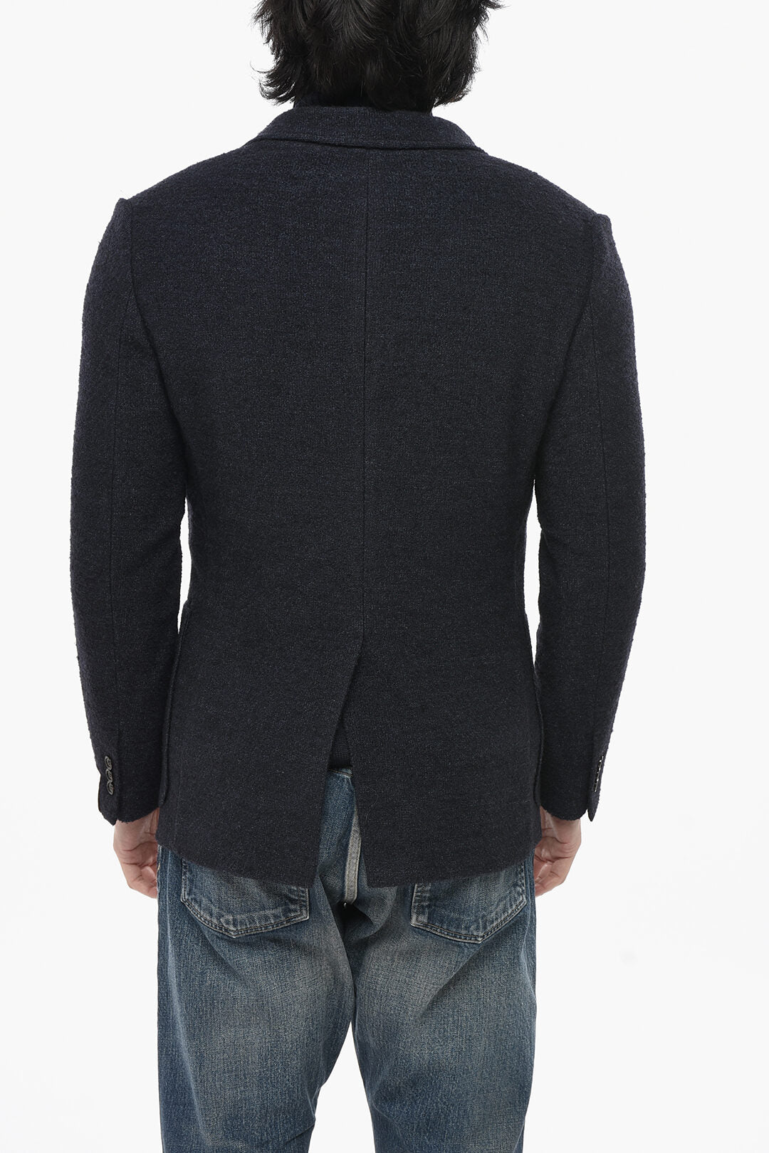 Paolo Pecora 2405~Unlined Single-Breasted Blazer with Notched Lapel, view 2