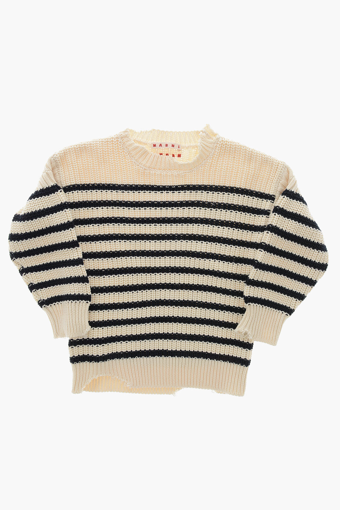 Marni Kids 0115~Striped Crew Neck Sweater