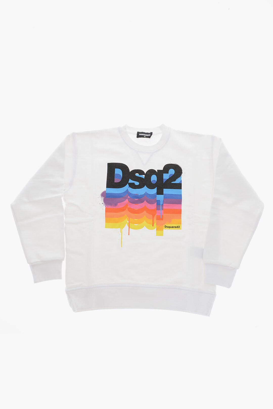 Dsquared2 Kids 2405~Printed Cotton Slouch-Fit Crewneck Sweatshirt