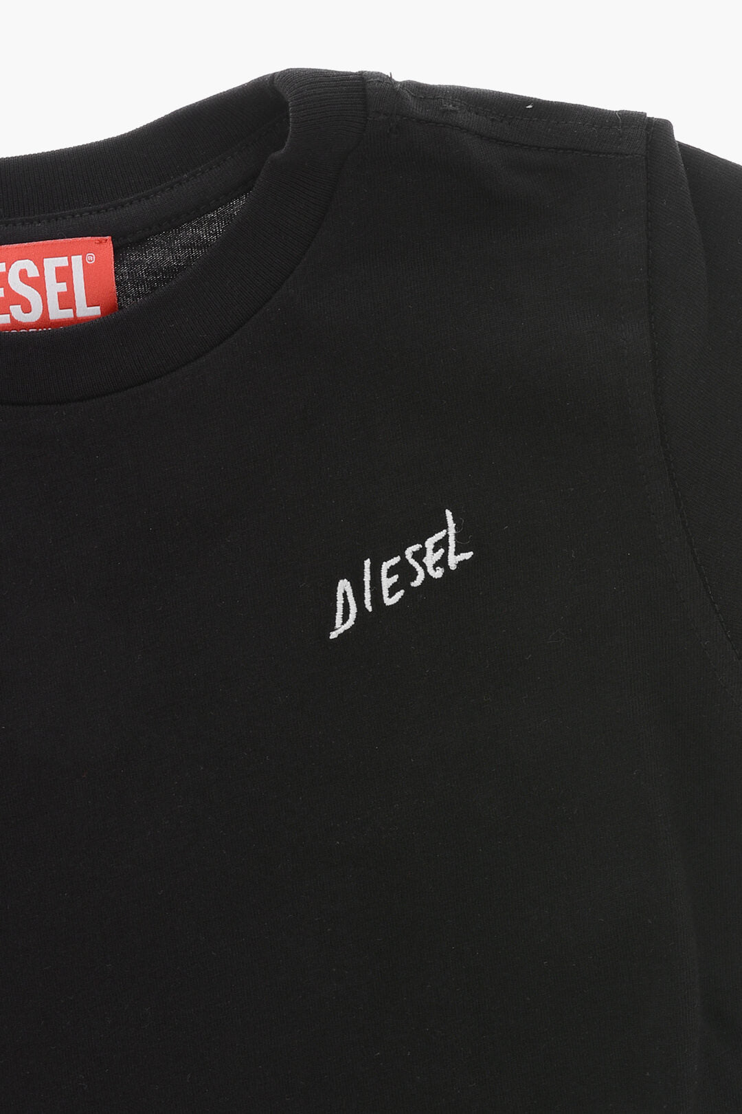 Diesel Kids 3500~Cotton Crewneck T-Shirt TDIEGOSB22, view 2