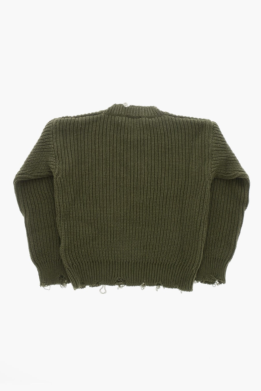 Dsquared2 Kids 2850~Cotton-Blend Crewneck Sweater with Vintage Effect, view 3