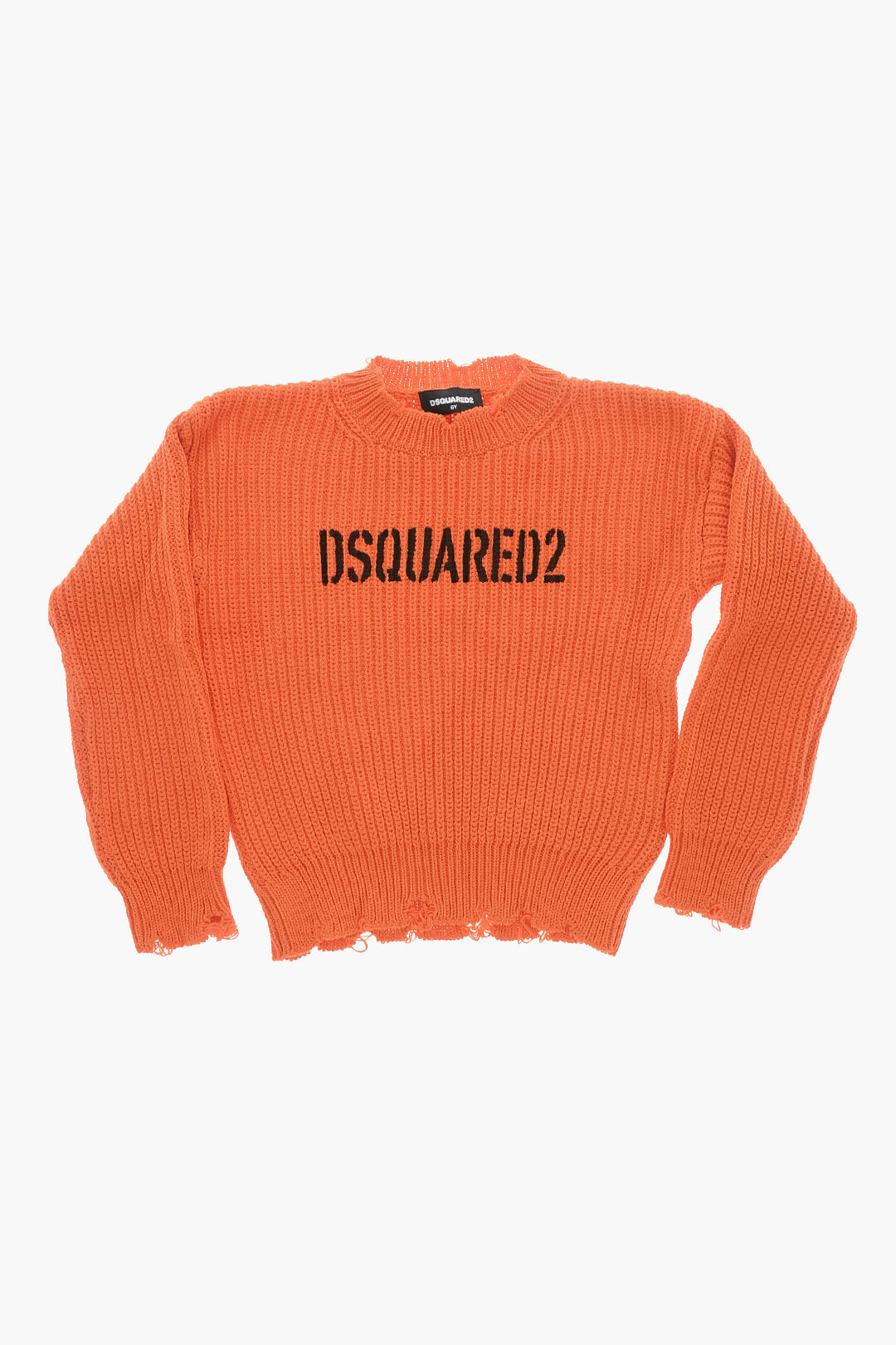 Dsquared2 Kids 2950~Vintage-Effect Cotton Crewneck Sweater