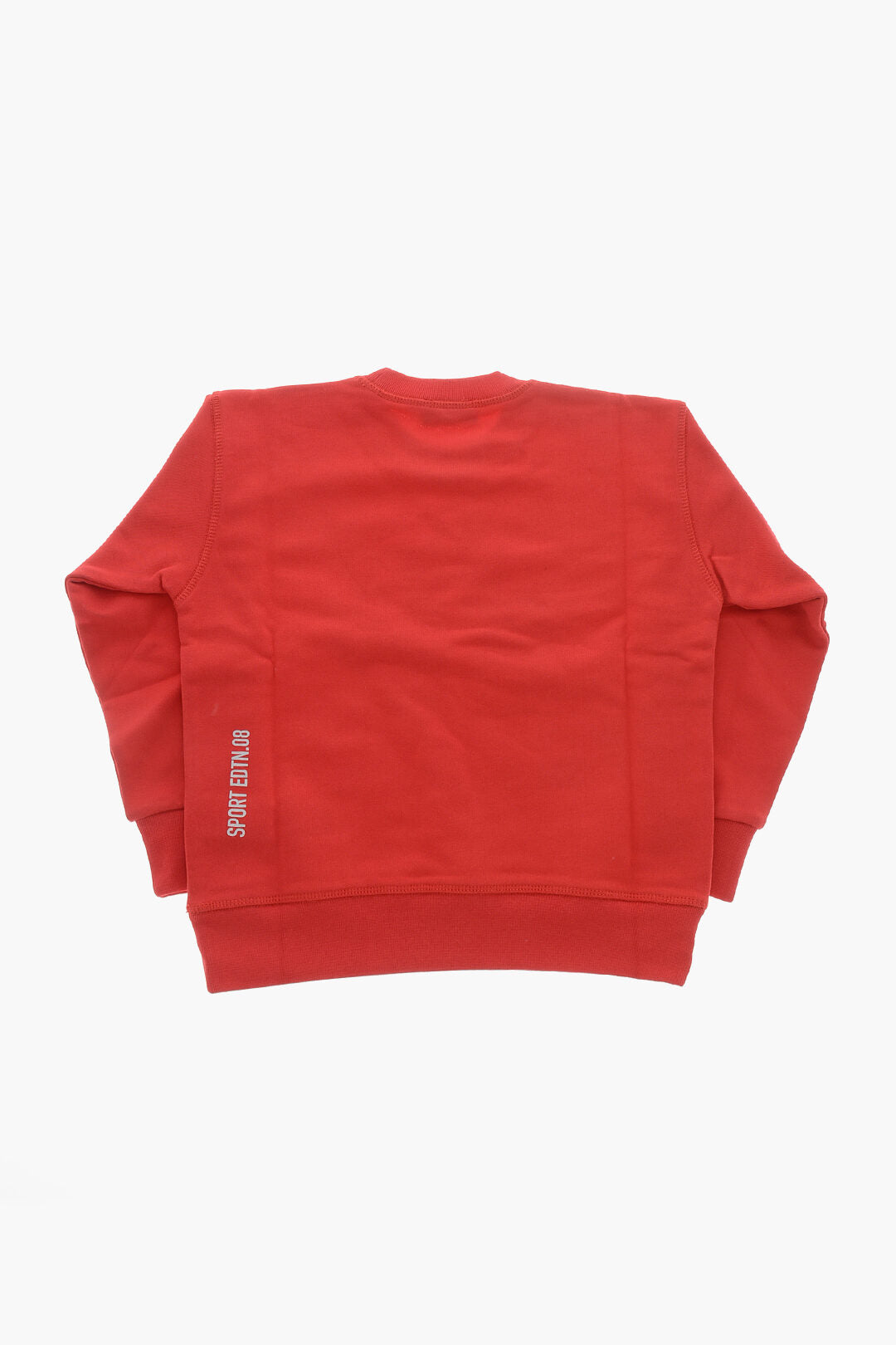 Dsquared2 Kids 2550~SPORT EDTN.08 Cotton Crewneck Sweatshirt SLOUCH FIT with Embossed Logo