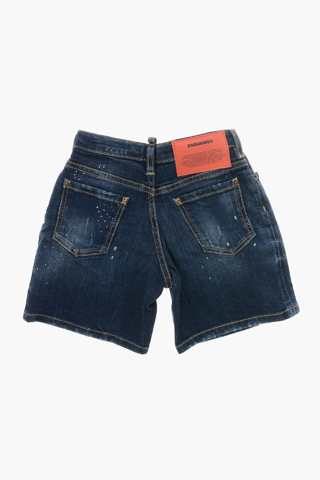 Dsquared2 Kids 2405~Denim Shorts Vintage Effect, view 2