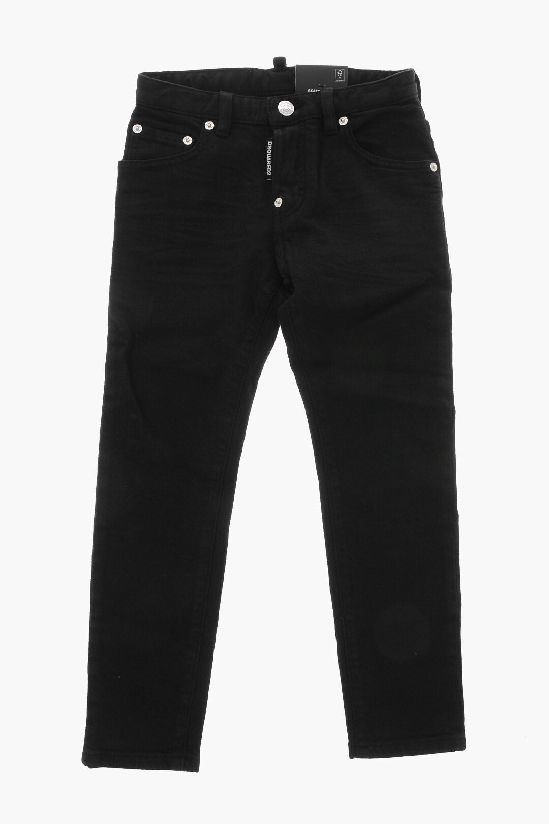Dsquared2 Kids 3500~BLACK BULL Stretch Denim Jeans SKATER Dark Wash