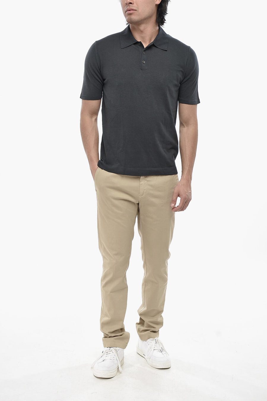 Altea 2470~Lightweight Cotton Polo Solid-Color, view 4