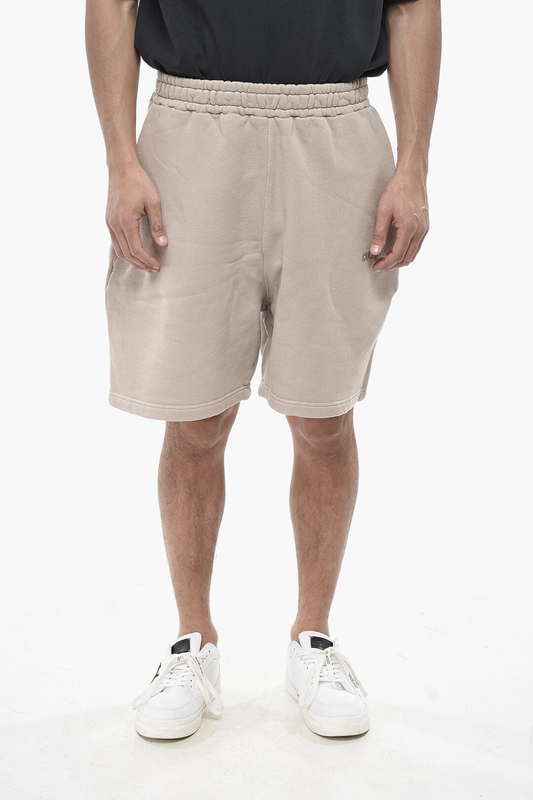 Cultura 2500~Brushed Cotton Shorts with Embroidered Logo
