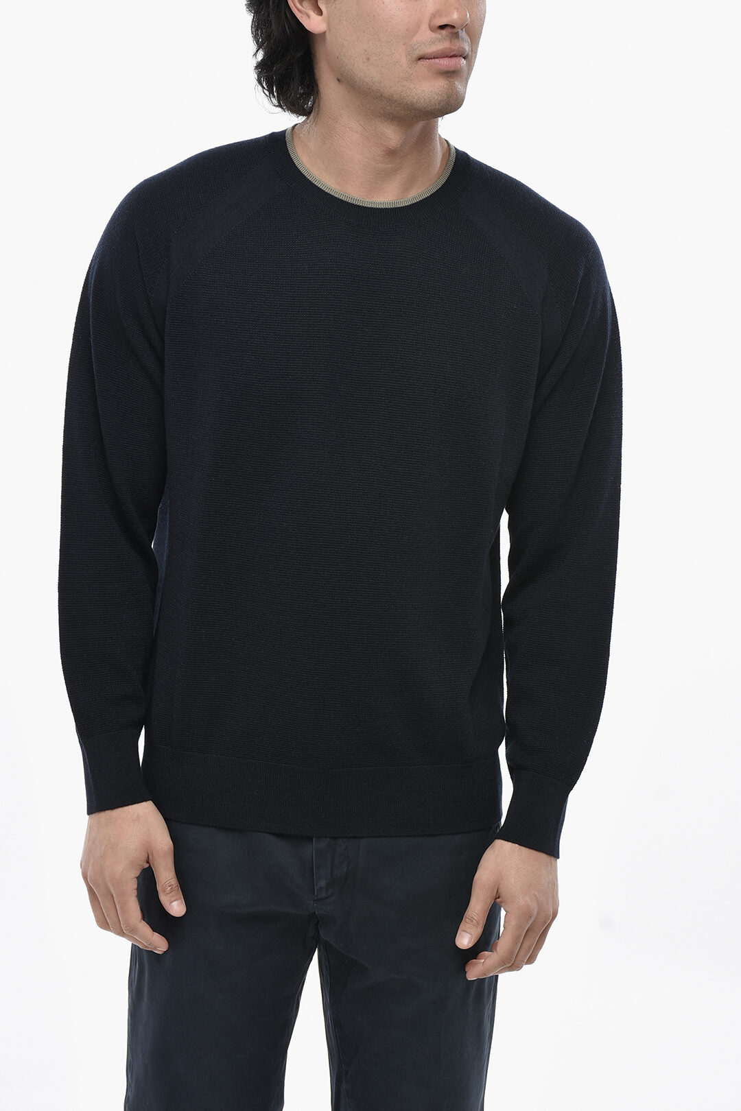 Paolo Pecora 2405~Lightweight Virgin Wool Crewneck Sweater