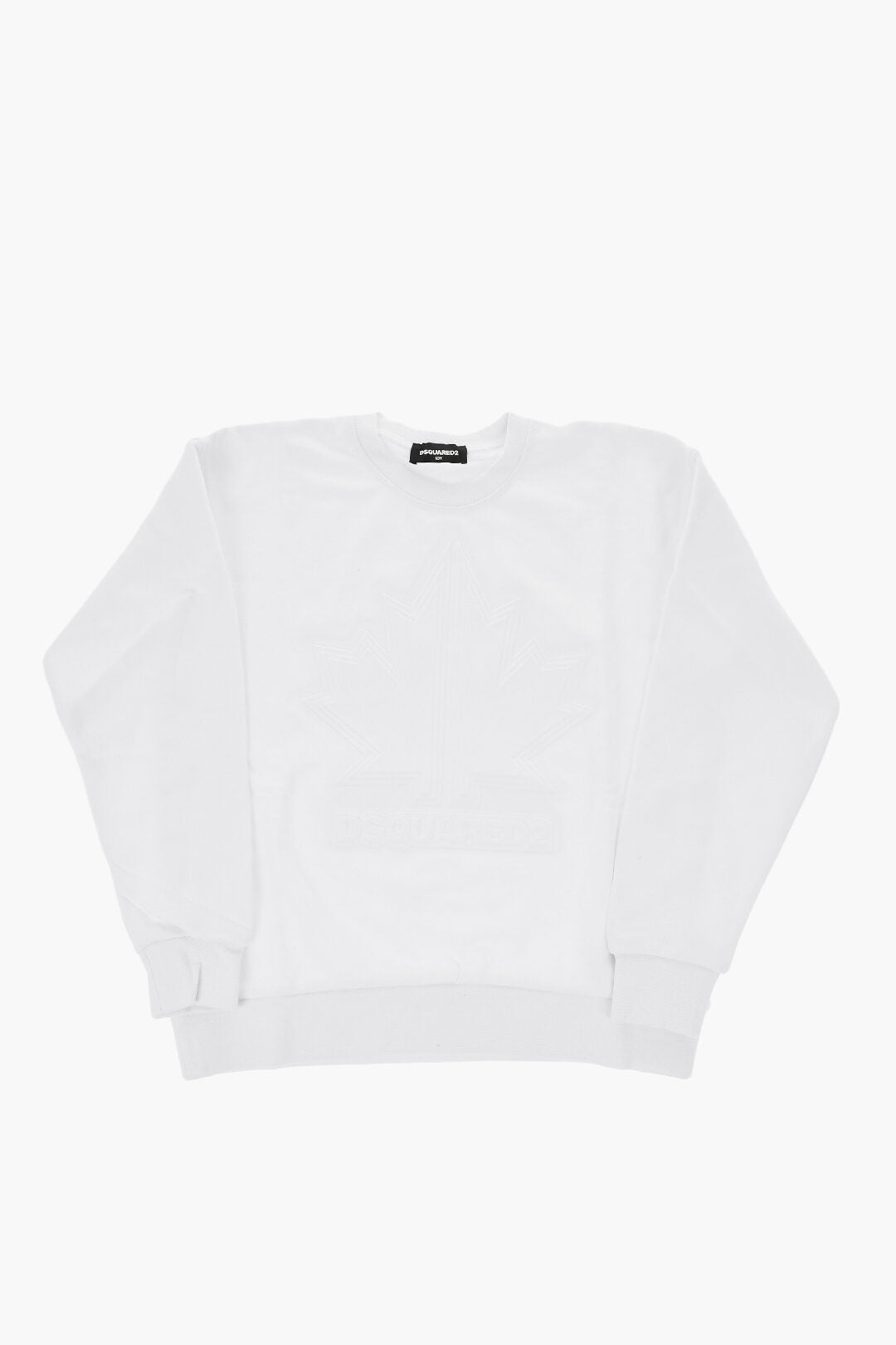 Dsquared2 Kids 2405~Cotton Crewneck Sweatshirt Slouch Fit With Monogram