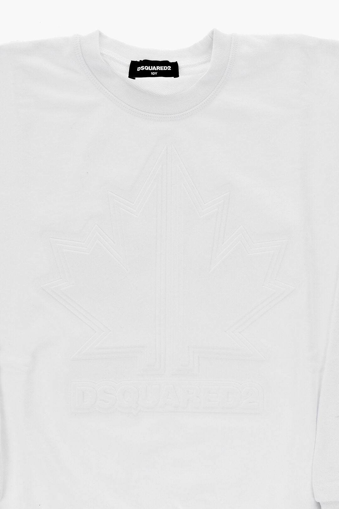 Dsquared2 Kids 2405~Cotton Crewneck Sweatshirt Slouch Fit With Monogram, view 2