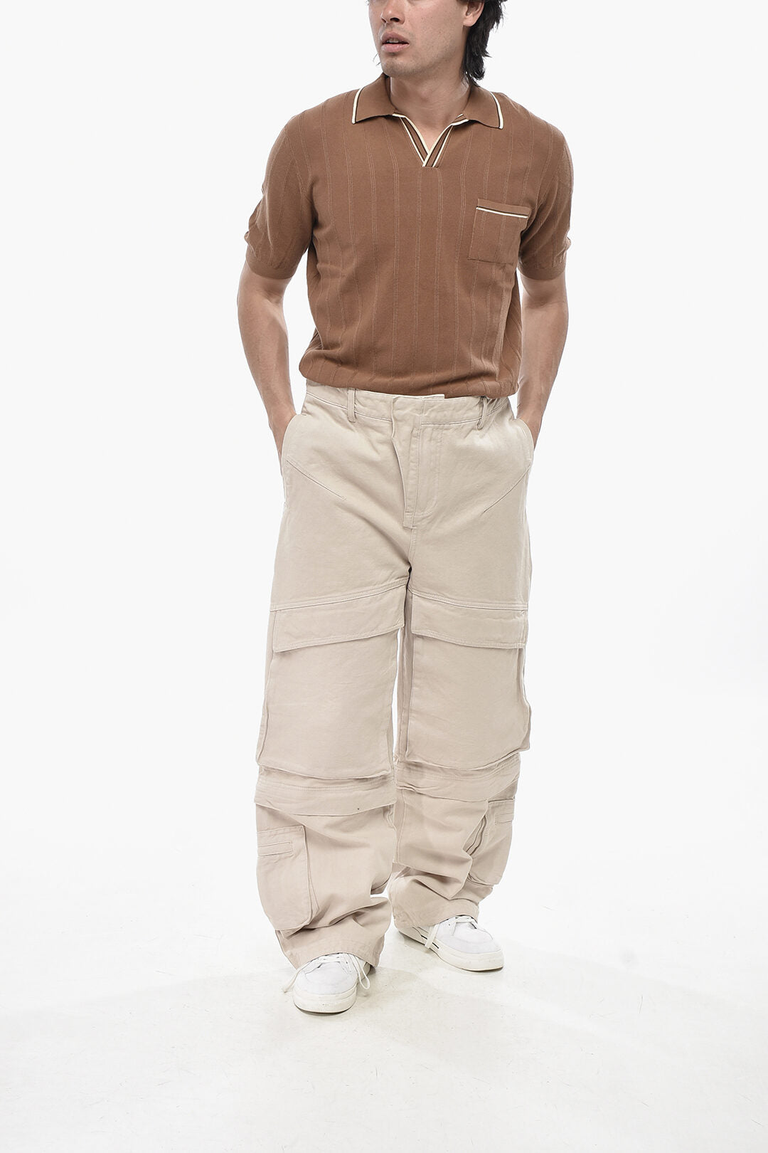Entire Studios 2500~Cotton Cargo Pants with Belt Loops, view 2