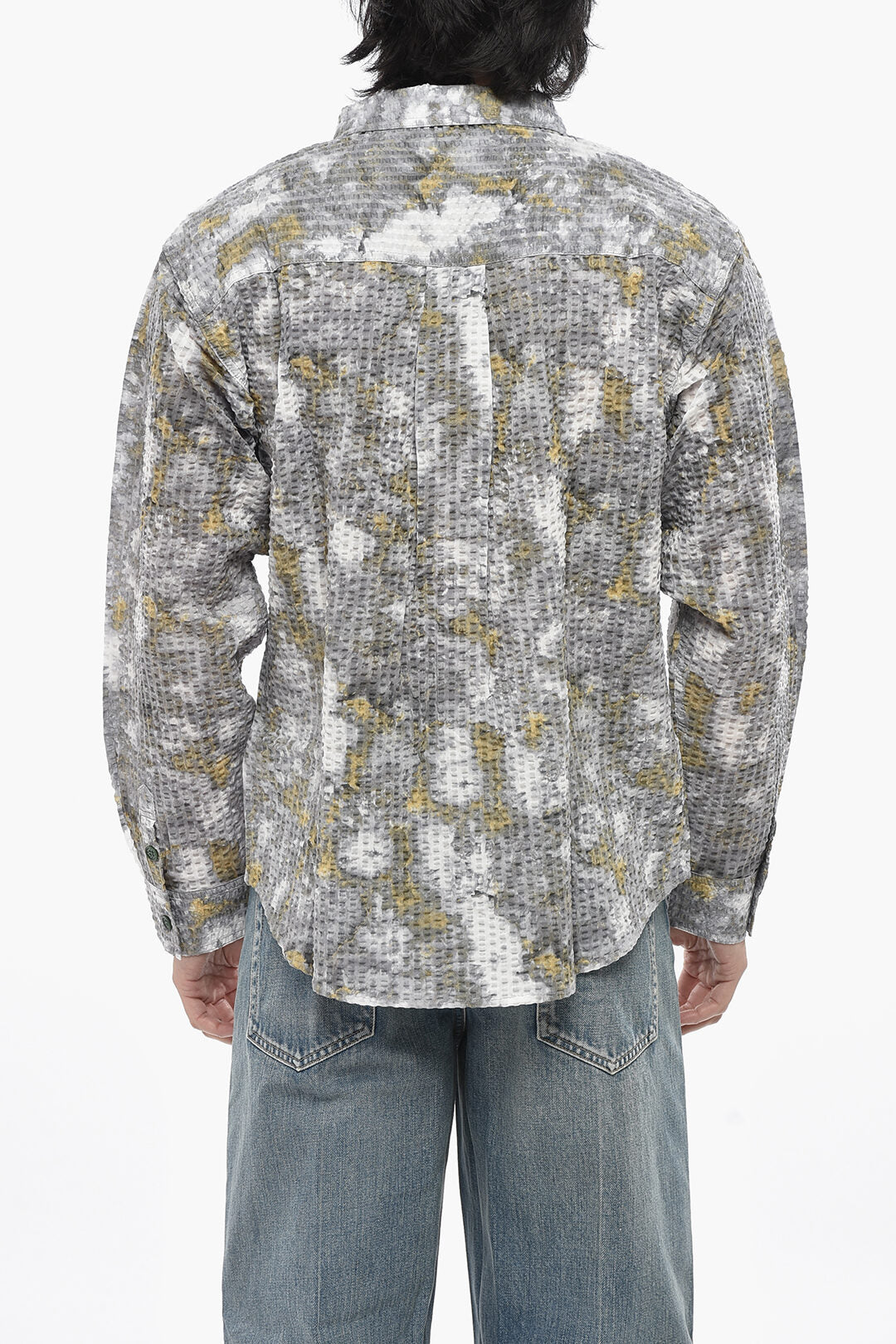Brain Dead 2470~Honeycomb Cotton Shirt DISTORTED HEAT with Double Pocket