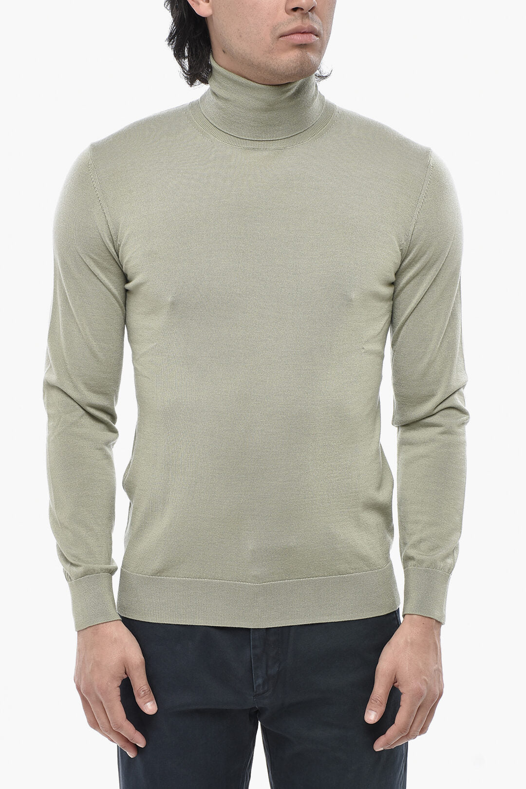 Paolo Pecora 2850~Wool-Blend Turtleneck Sweater