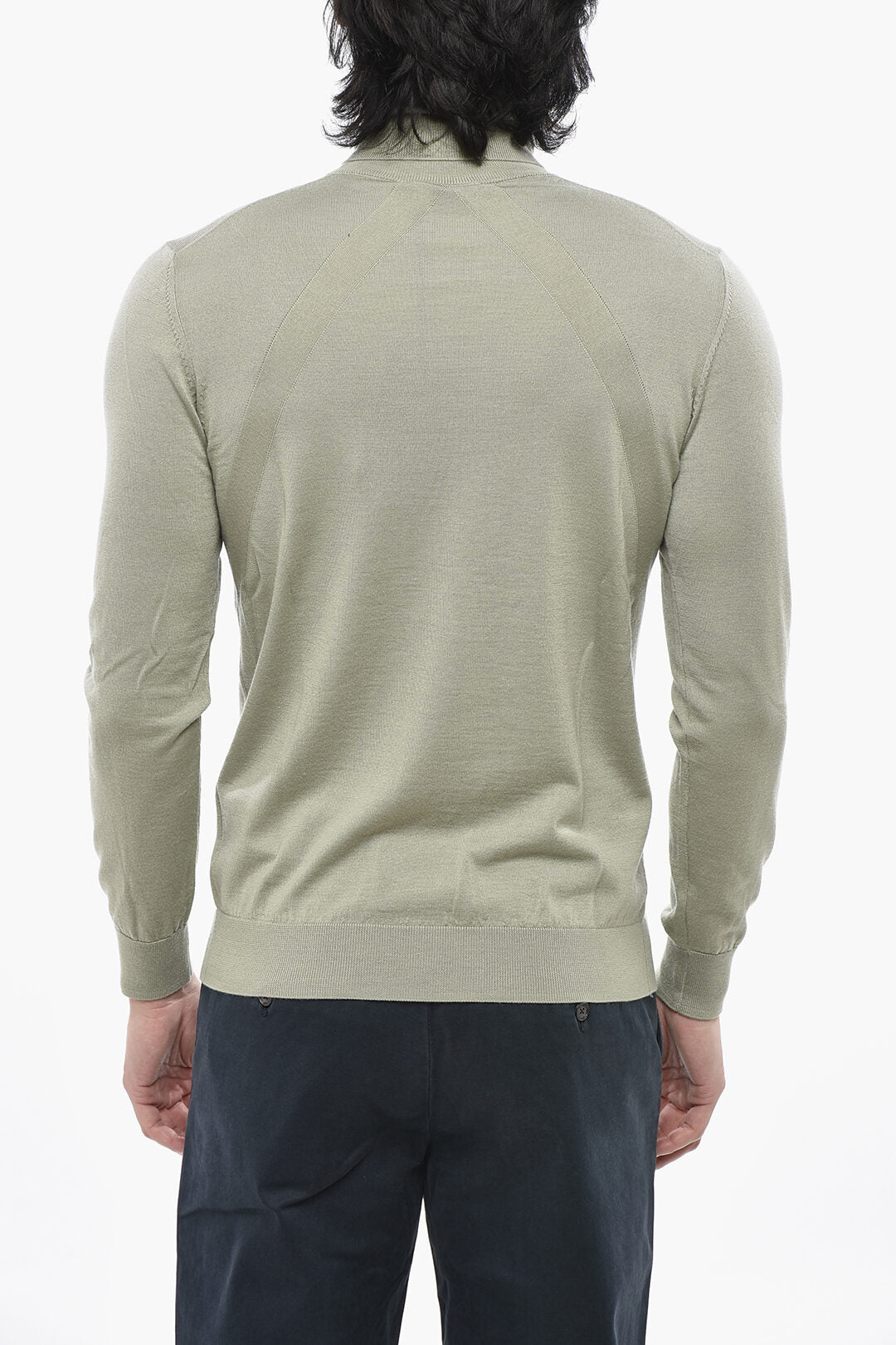 Paolo Pecora 2850~Wool-Blend Turtleneck Sweater, view 2