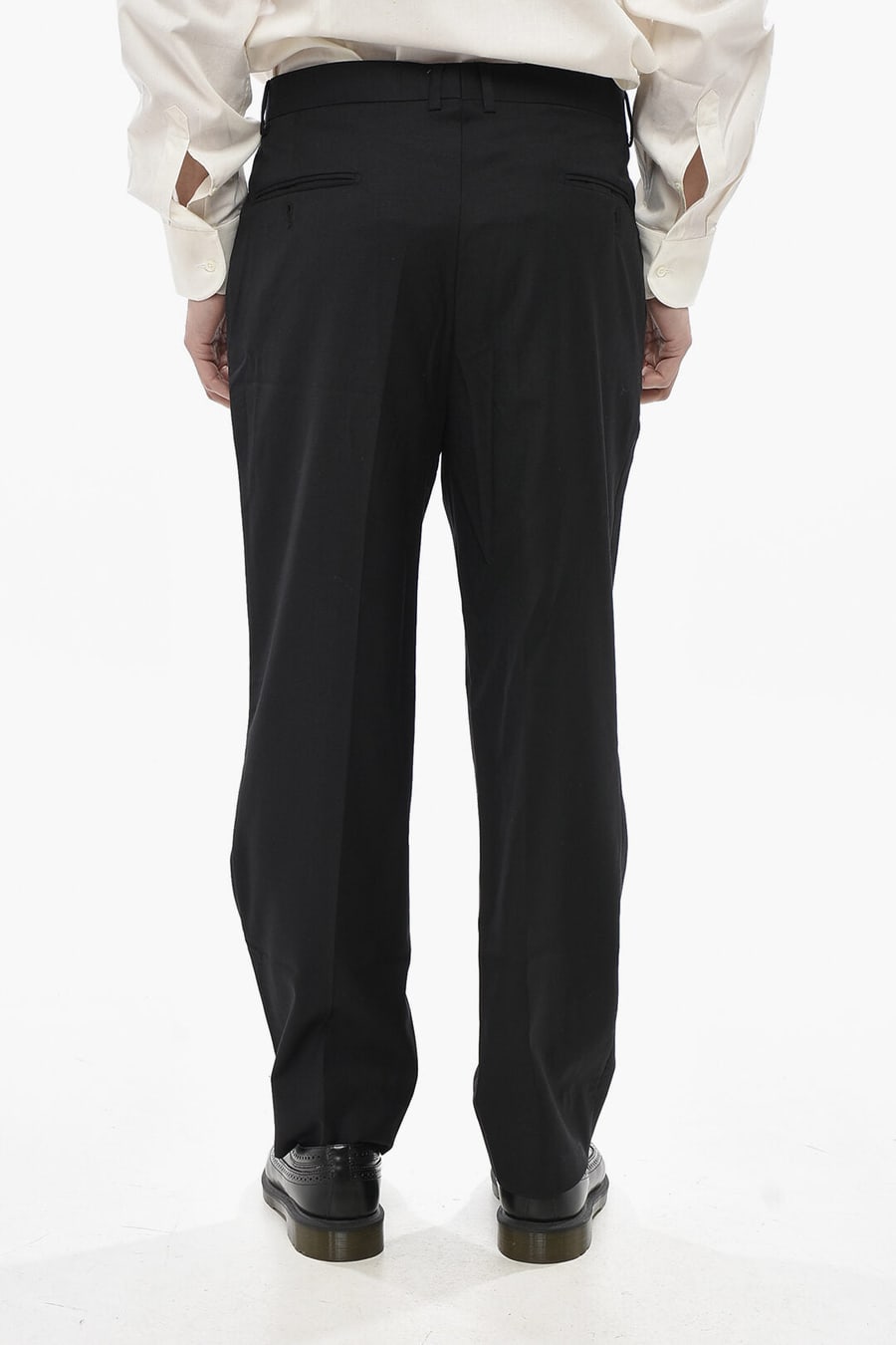 AllSaints 3500~Straight-Leg Trousers TALLIS With Belt Loops, view 4