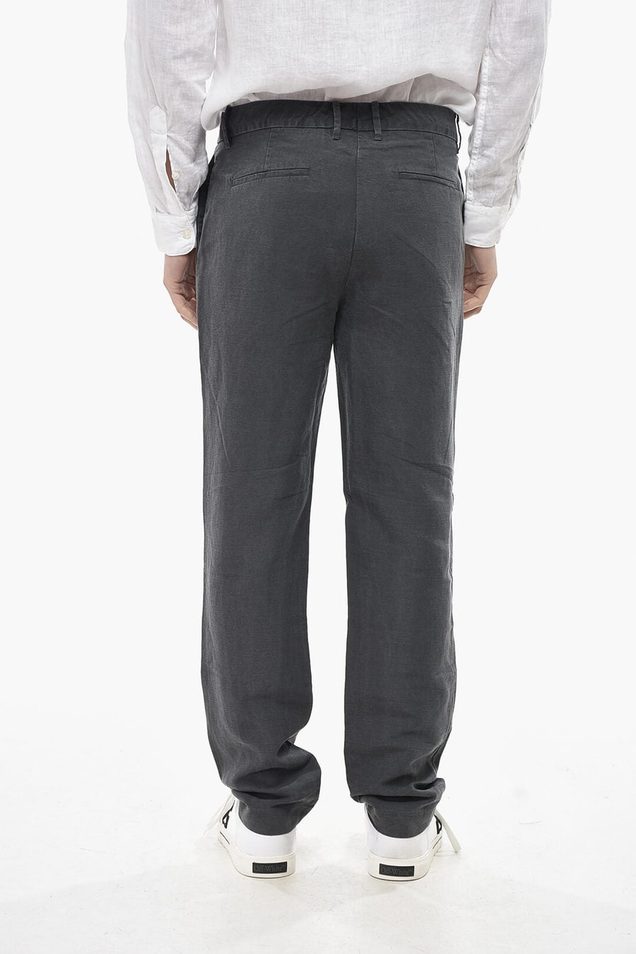 AllSaints 2470~Linen-Blend Straight-Leg Trousers TANSEY, view 2